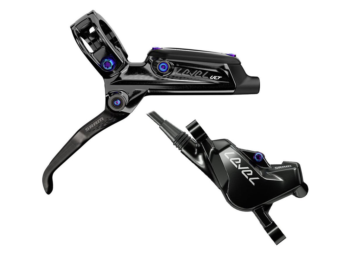 SRAM Level Ultimate Disc Brake and Lever - Rear - Black-Rainbow