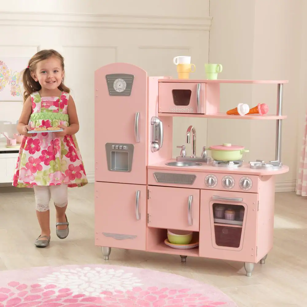 KidKraft 53179 Pink Vintage Kitchen Playset