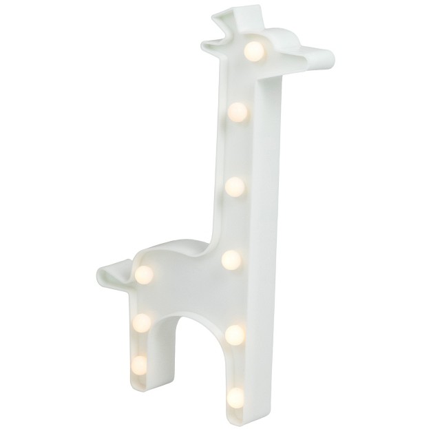 Led Lighted White Giraffe Marquee Sign