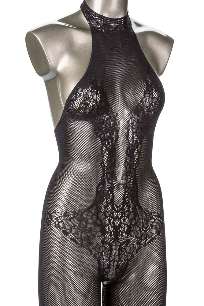 Scandal Halter Lace Body Suit XL