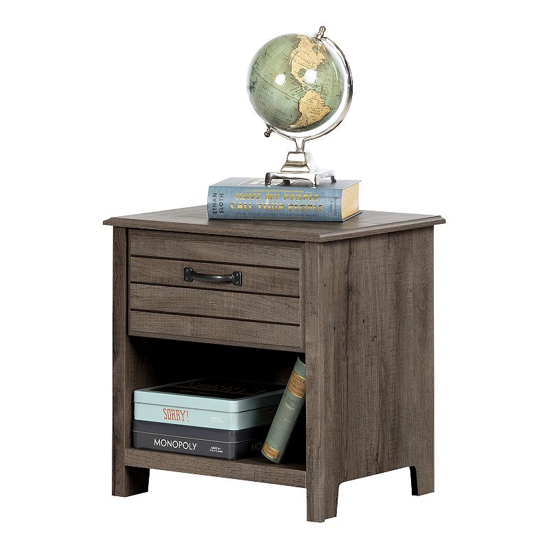 South Shore Asten 1-Drawer Nightstand