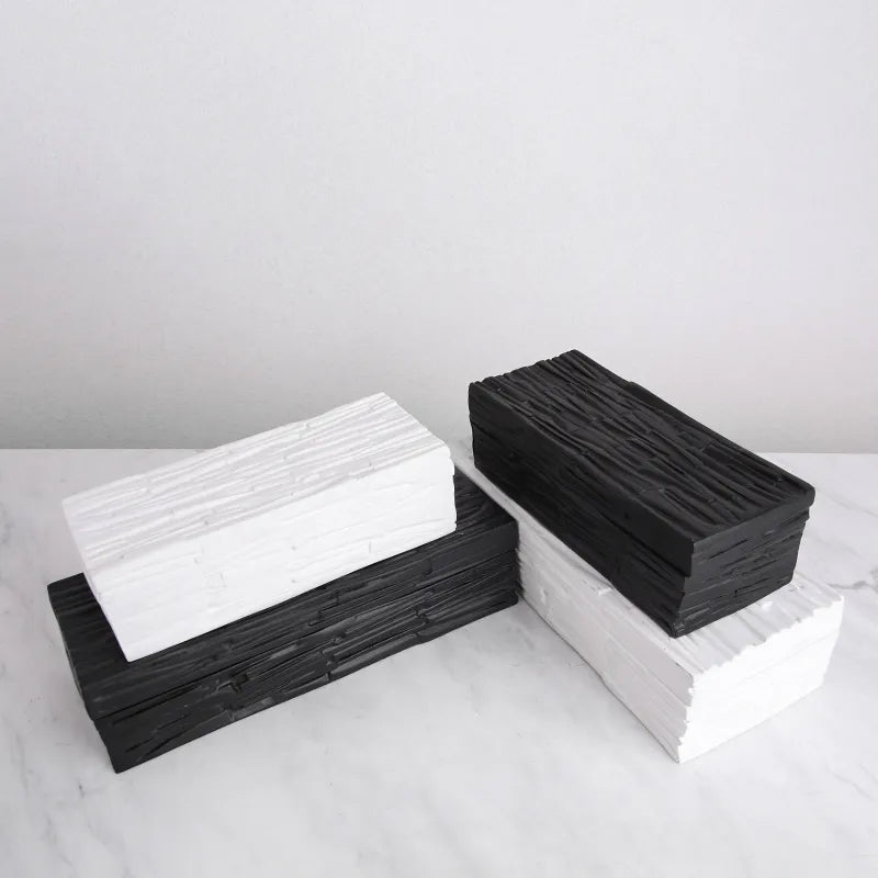 Black Resin Decorative Box-B Fc-Sz2023B