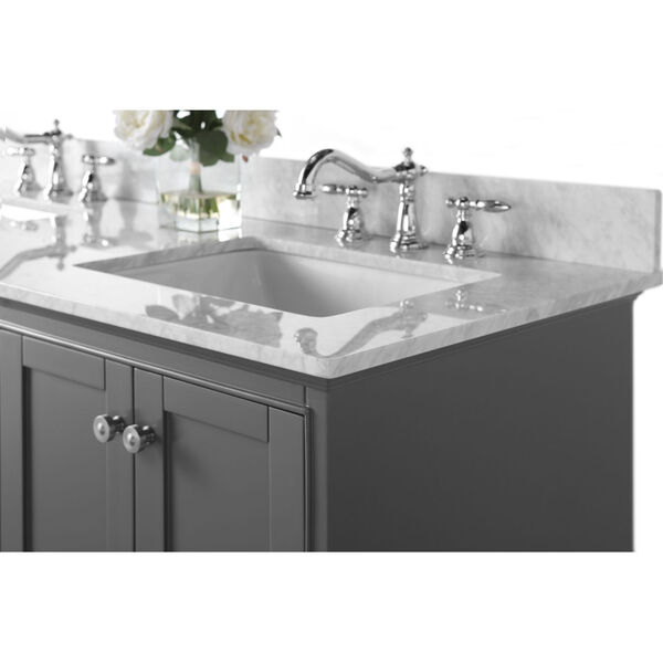 Audrey Sapphire Gray 60-Inch Vanity Console with Mirror