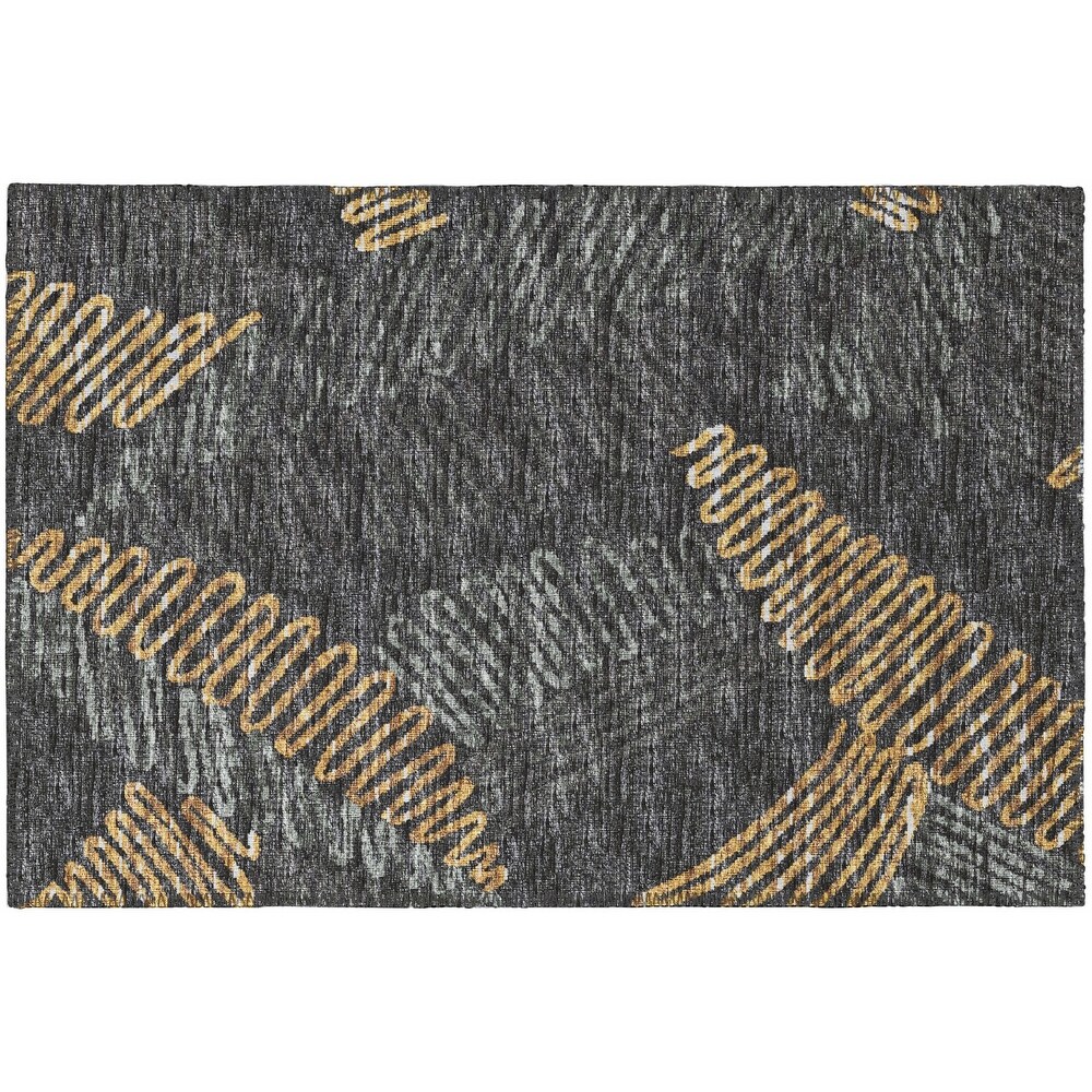 Indoor/ Outdoor Addison Yuma Modern Palm Leaf Washable Area Rug