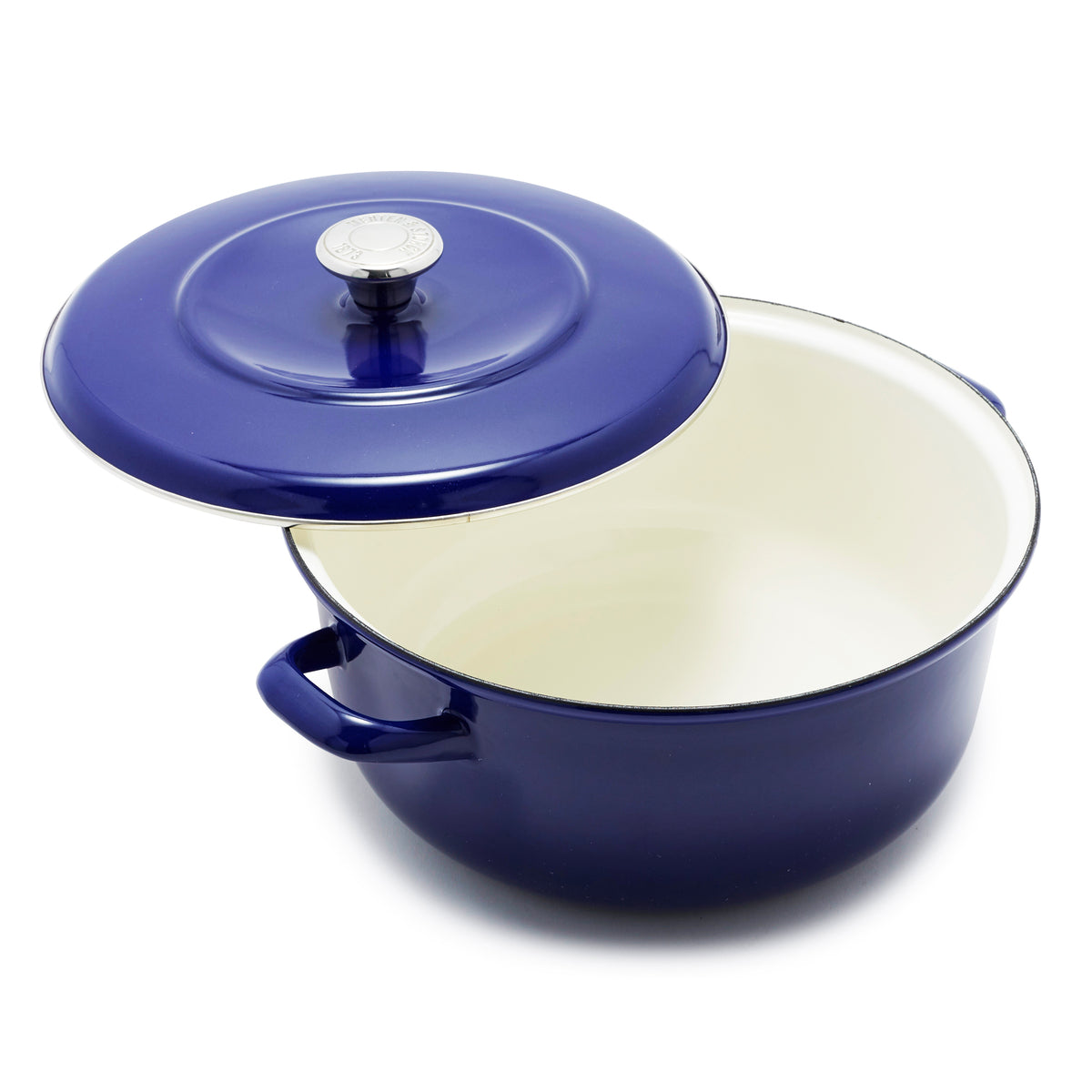 Merten & Storck Enameled Iron 1873 Dutch Oven, 7-Quart | Cobalt Blue