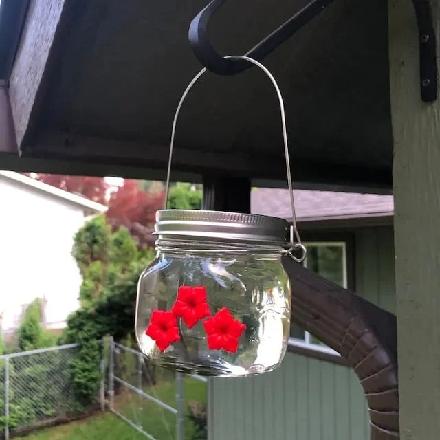 🔥 BIG SALE - 49% OFF🔥🔥- Beautiful Mason Jar Hummingbird Feeder W/ Three Ports