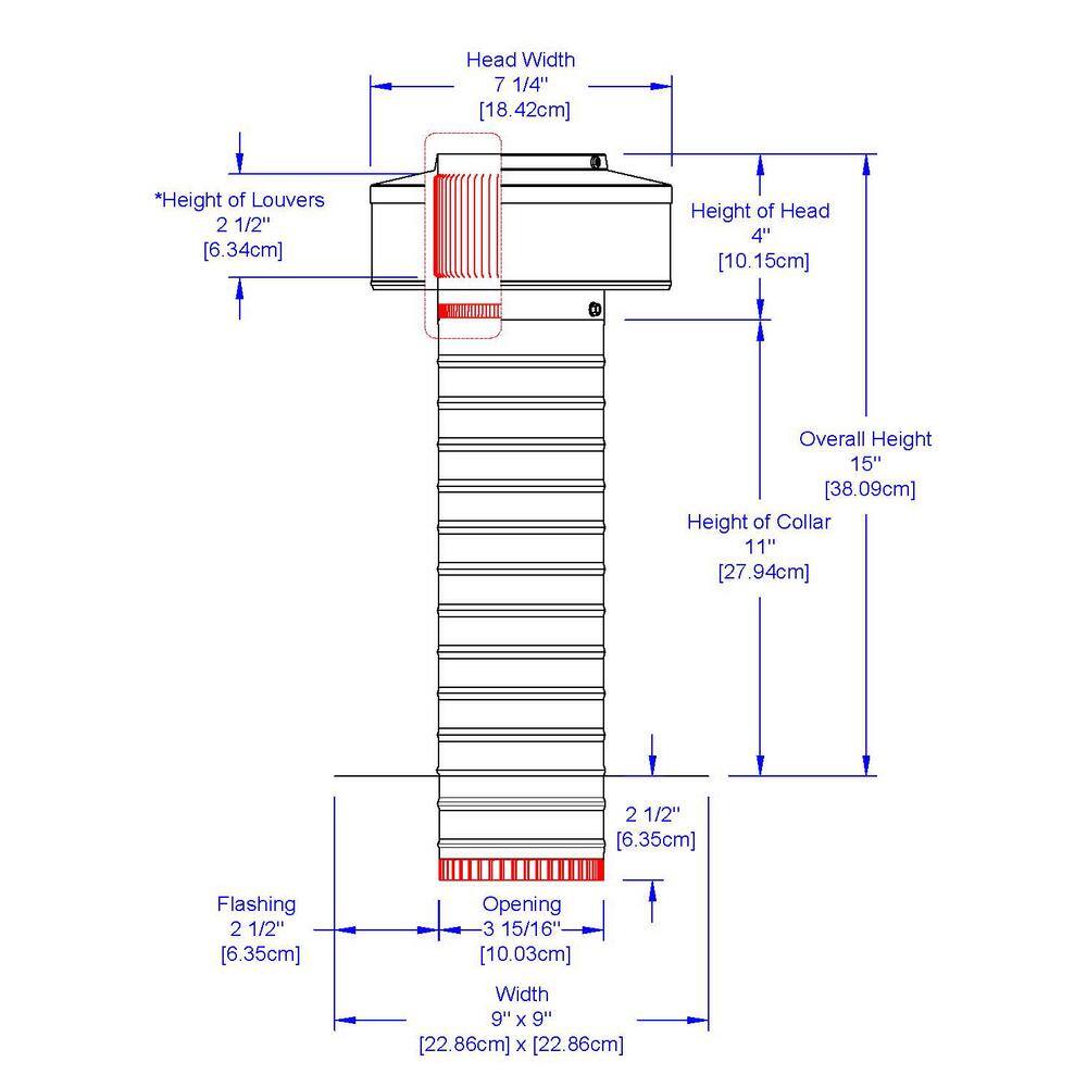 Active Ventilation 4 in. Dia. Aluminum Keepa Roof Jack with 2 in. Tail Pipe in Mill Finish KV-4-TP