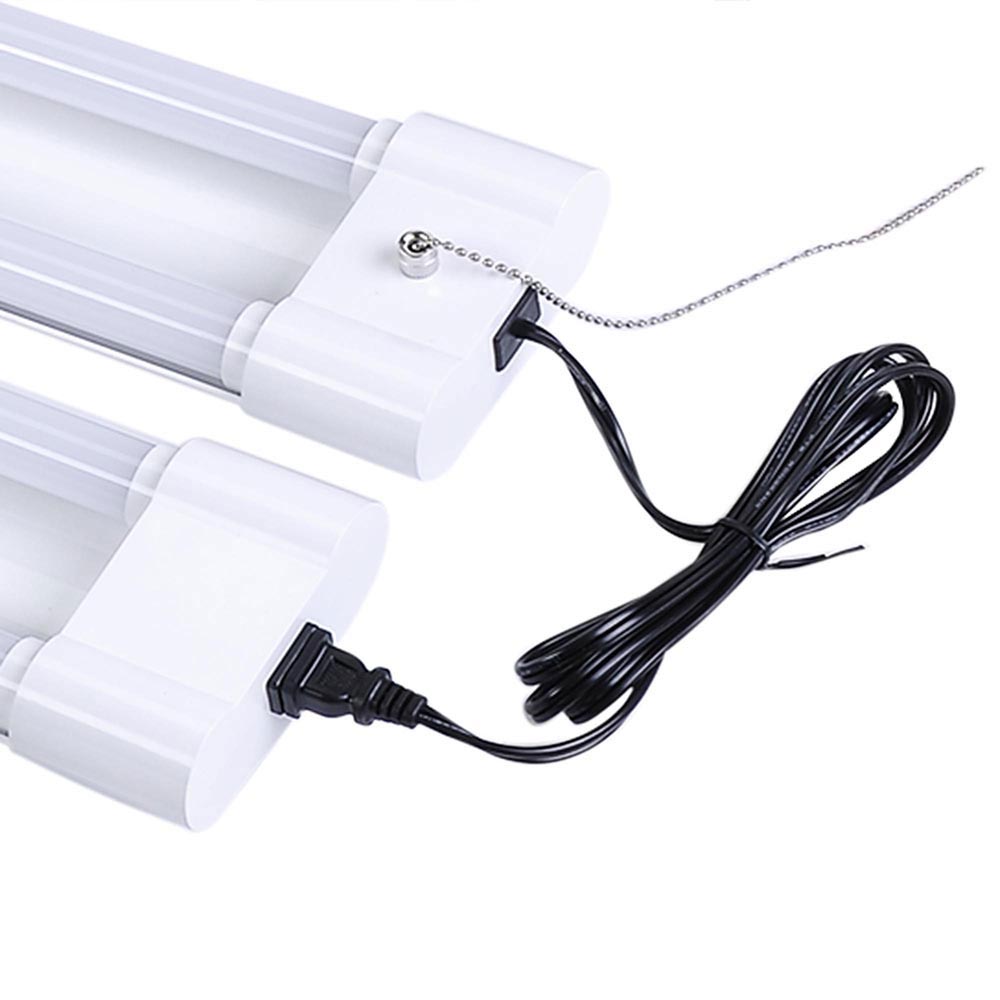 Yescom 4ft 40w LED Shop Light Fixture 2-Lamp Linkable 4-Pack Warm White