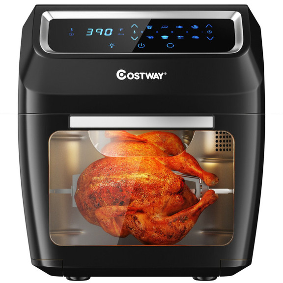 Costway 64037258 1700W Electric Air Fryer Oven 8 I...