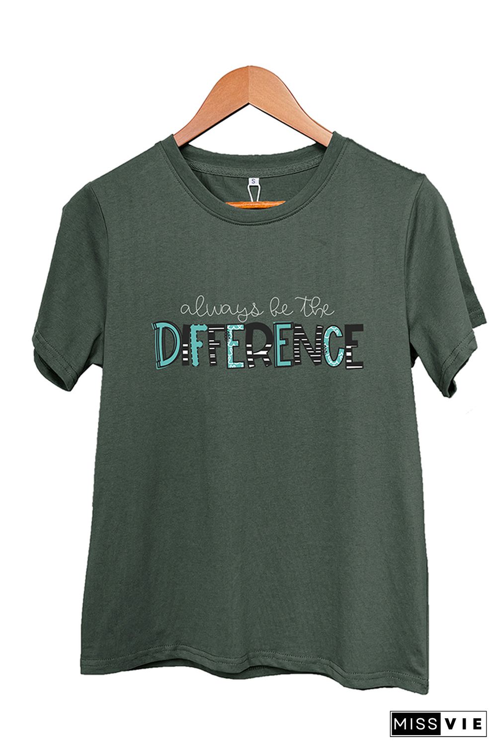 Always Be The Difference Short Sleeve Graphic Tee Wholesale