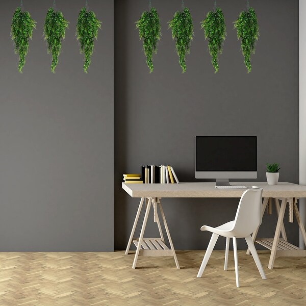 Artificial Hanging Plants Fake Ferns Hanging Vines for Home Wall