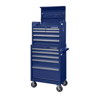 Husky 27 in. 11-Drawer Tool Chest and Cabinet Blue UACT-H-270111B