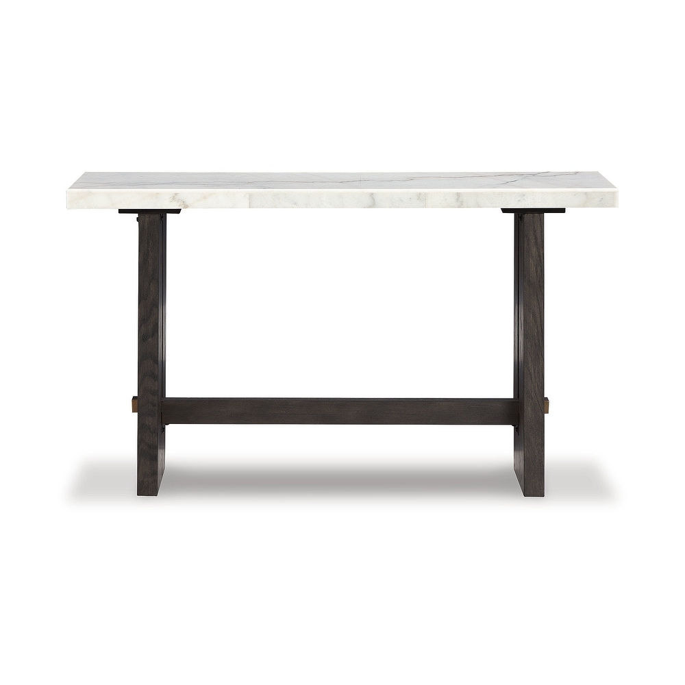 Signature Design by Ashley Burkhaus White / Dark Brown Sofa Table   52\