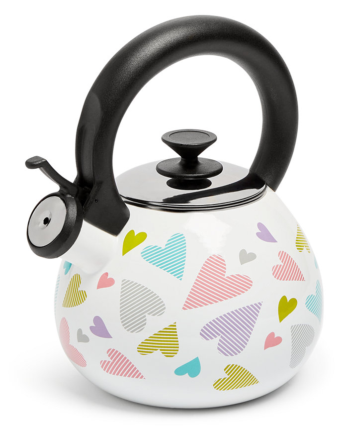 The Cellar Enamel on Steel Heart Tea Kettle