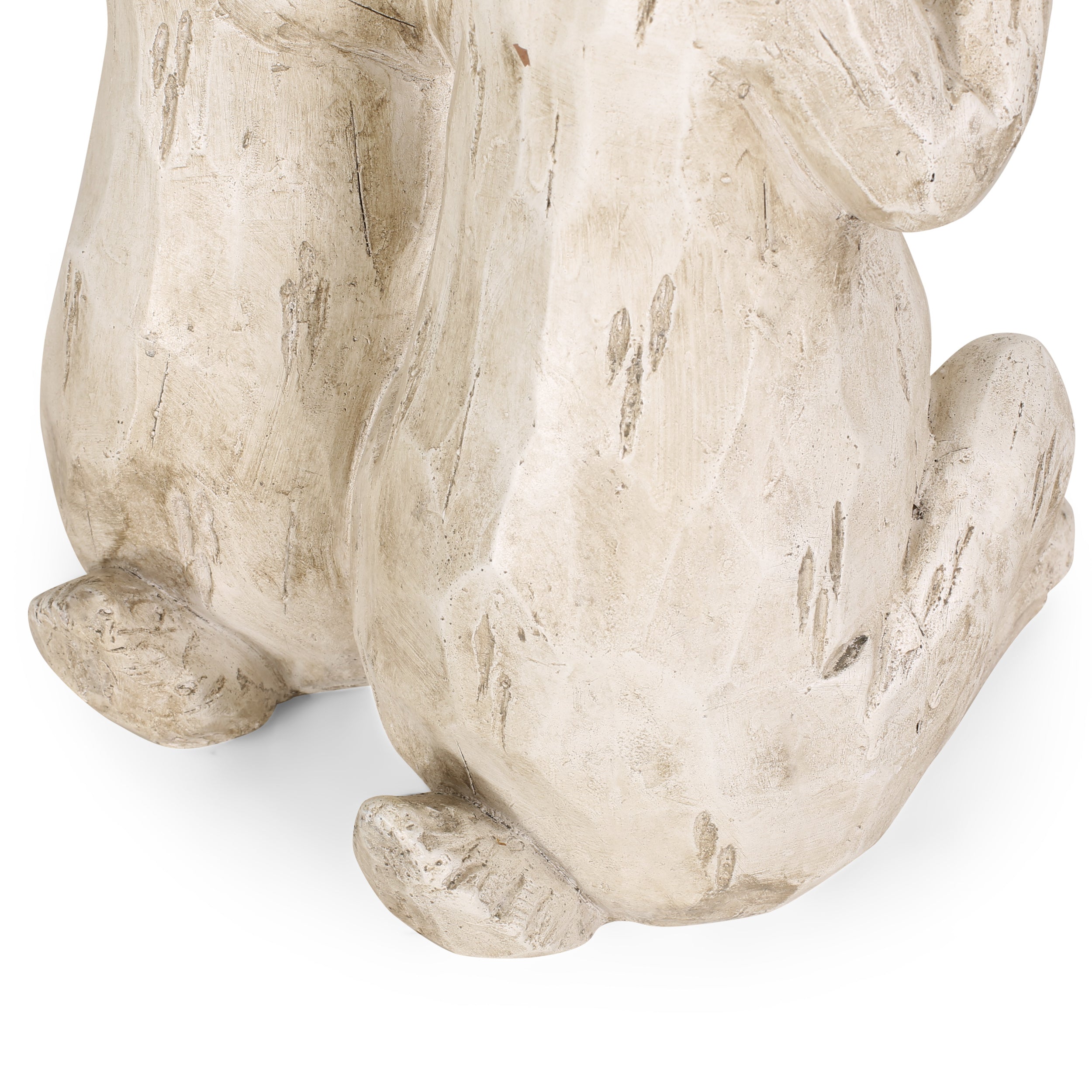 Reser Outdoor Rabbit Family Garden Statue, White