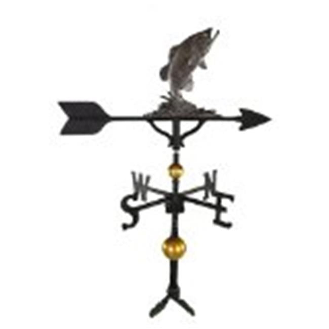 Montague Metal Products WV-330-SI 300 Series 32 In. Deluxe Swedish Iron Bass Weathervane