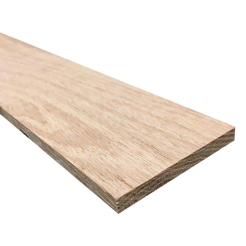 Weaber 14 in. x 3 in. x 4 ft. Hobby Board Kiln Dried S4S Oak Board (40-Piece) 27169