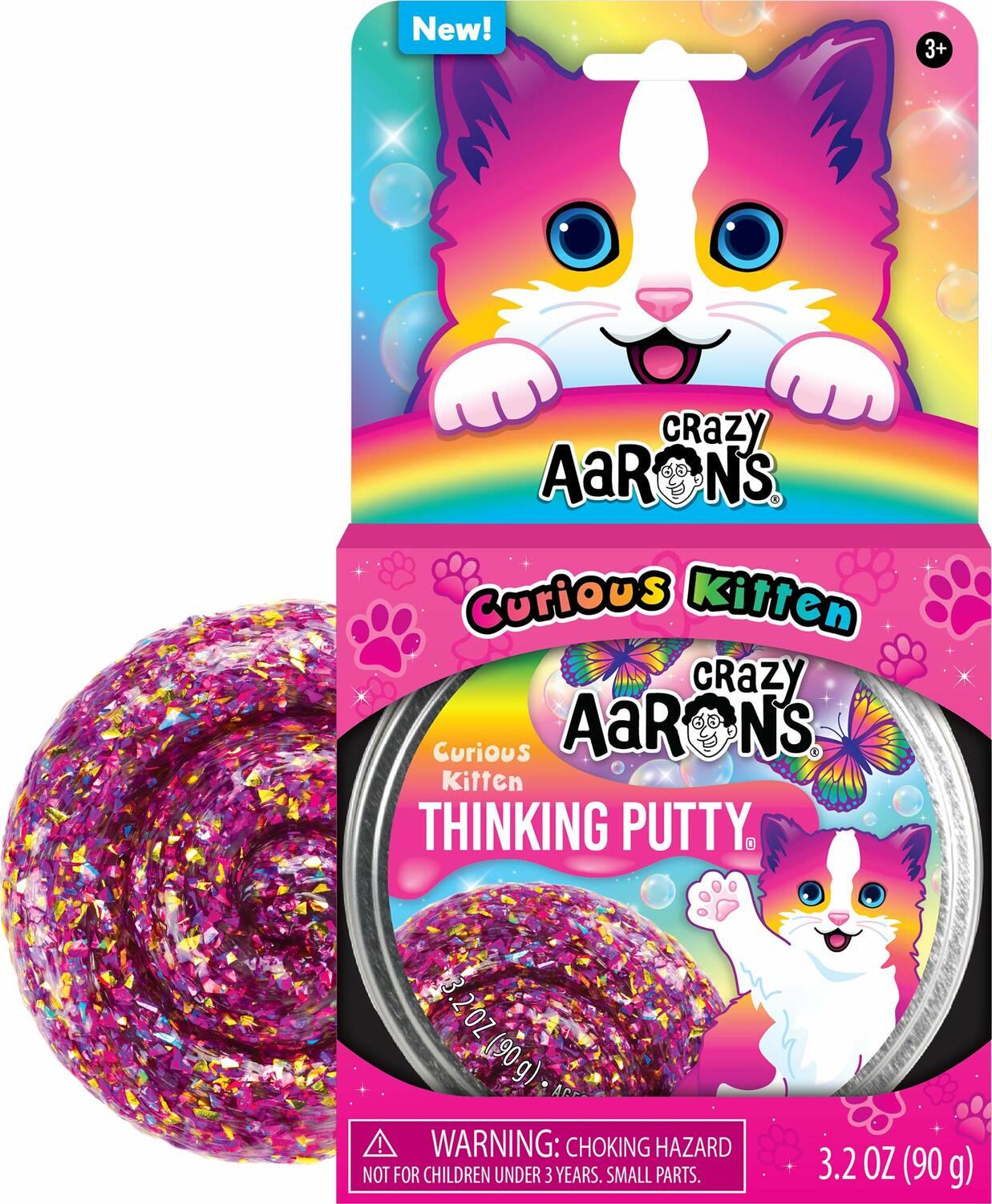 Curious Kitten Trendsetter Thinking Putty 4 Tin