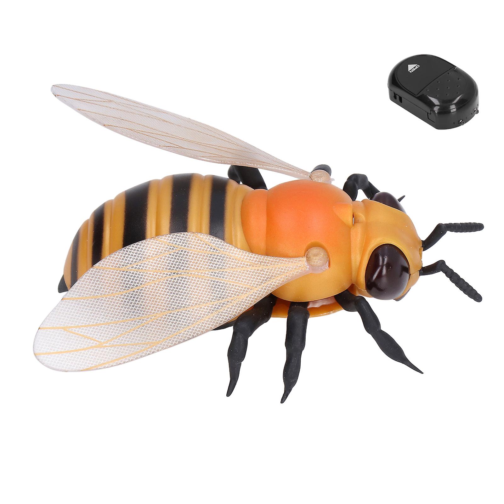 Remote Control Honeybee Toy Flexible Body Led Light Effect Lifelike Appearance Remote Honeybee