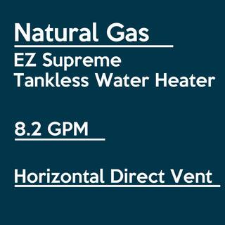 EZ Tankless Supreme on Demand 8.2 GPM 165000 BTU Natural Gas Tankless Water Heater EZSUPNG