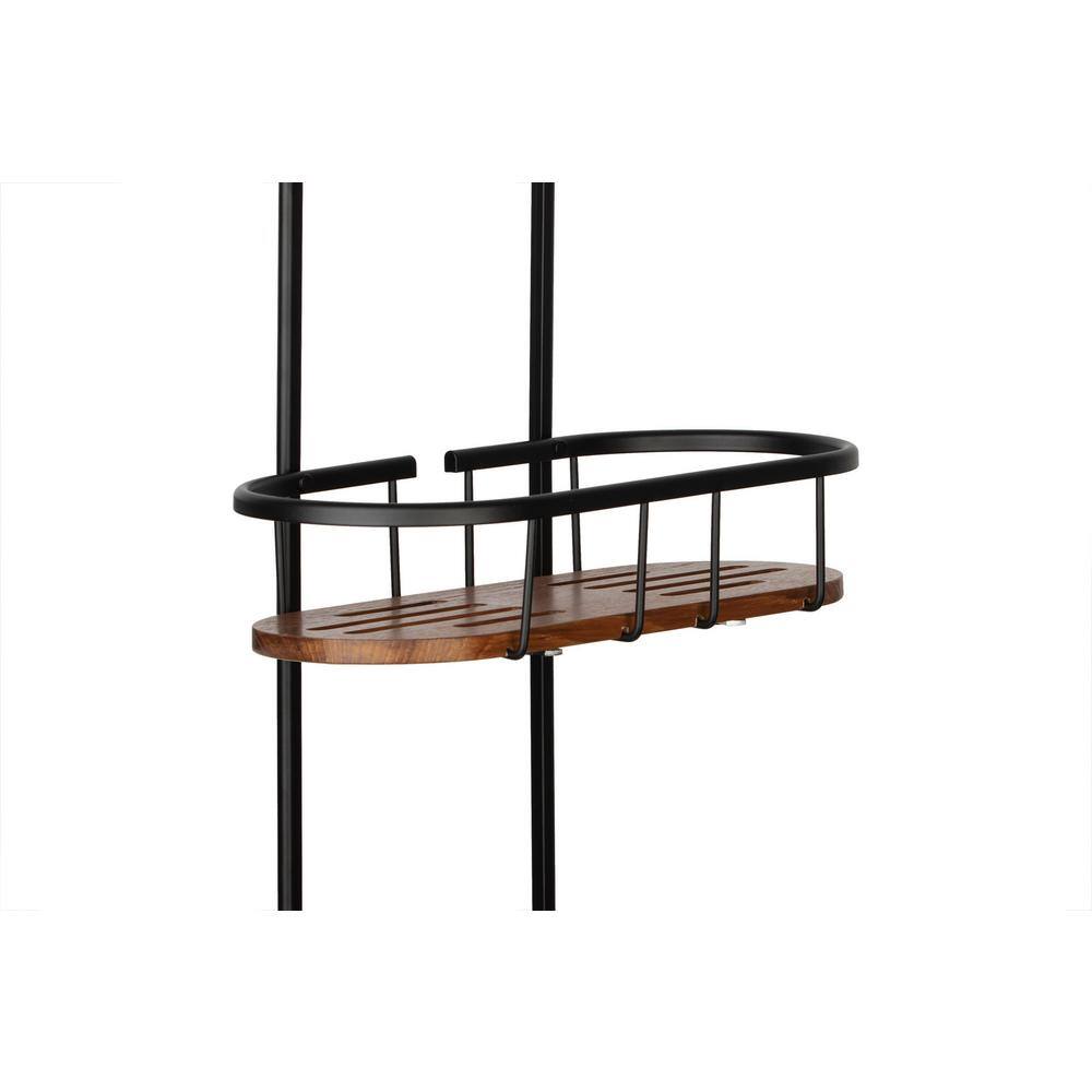 Utopia Alley 2-Teak Shelves Tia Rustproof Over the Shower Caddy SHC15