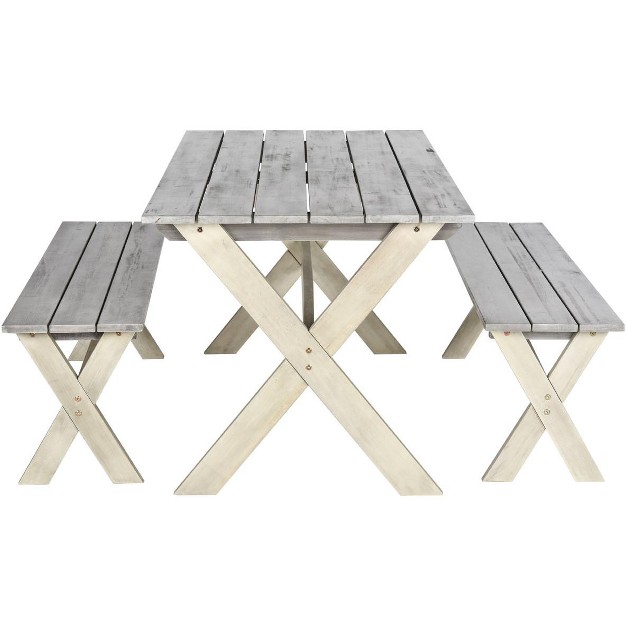 Marina 3 Piece Patio Outdoor Set Safavieh