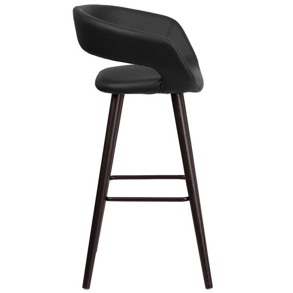 2 Pk. 29'' High Contemporary Barstool with Wood Frame - 22