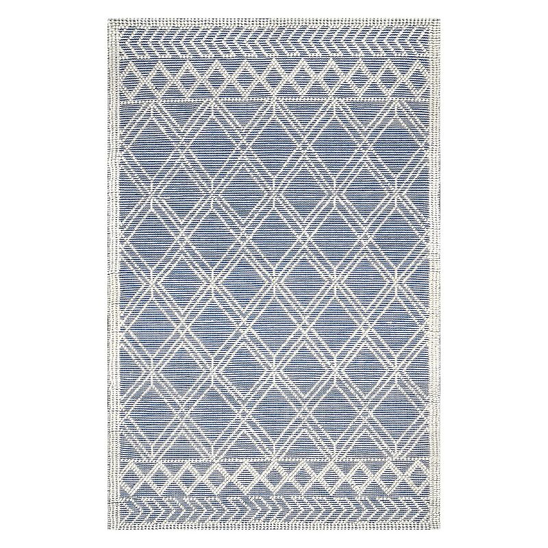 nuLOOM Contemporary Trellis Natti Wool Blend Rug