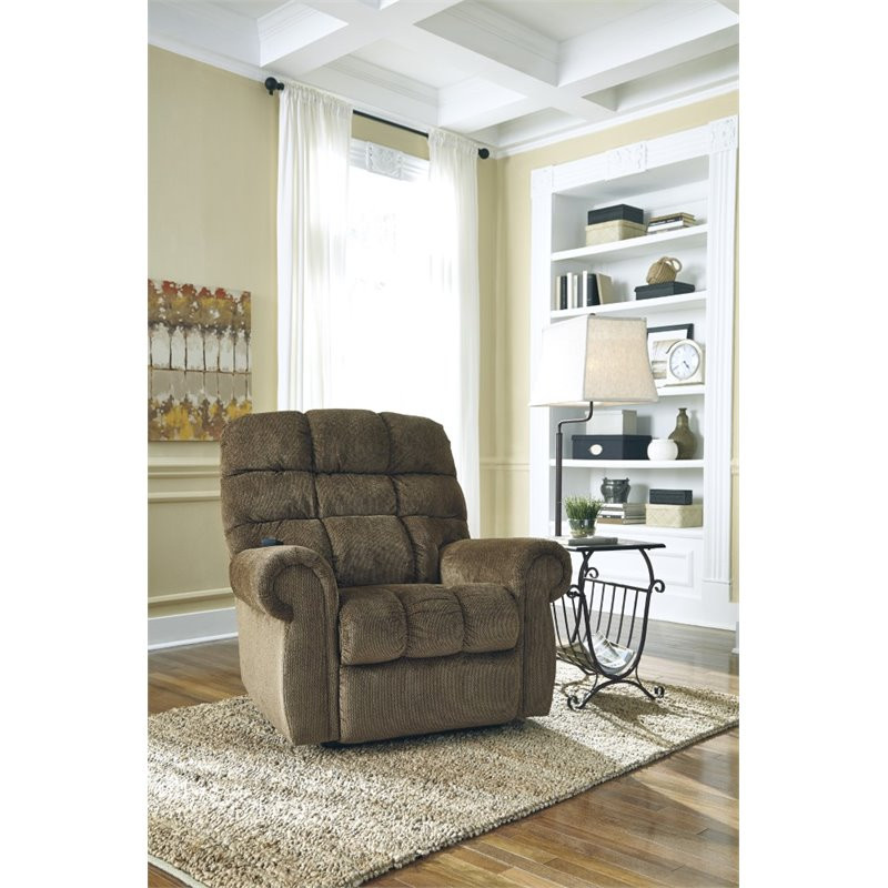 Bowery Hill Power Lift Recliner in Truffle   Transitional   Recliner Chairs   by Homesquare  Houzz