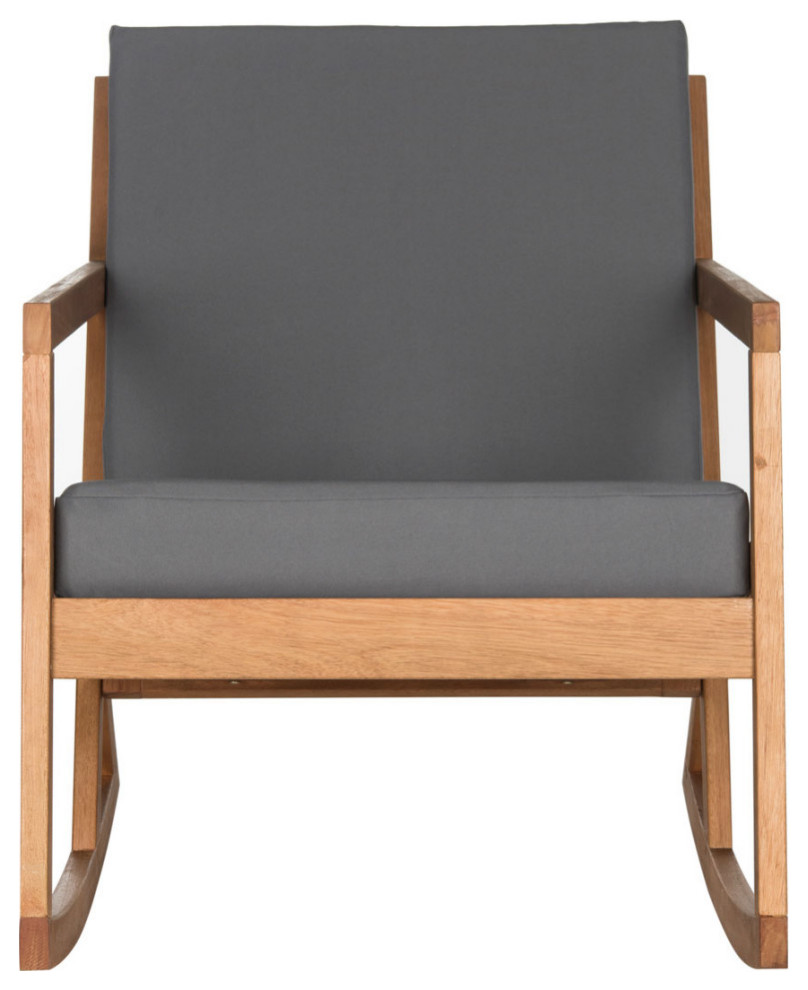 Balch Rocking Chair Natural/ Grey   Transitional   Rocking Chairs   by AED Luxury Home Decor  Houzz