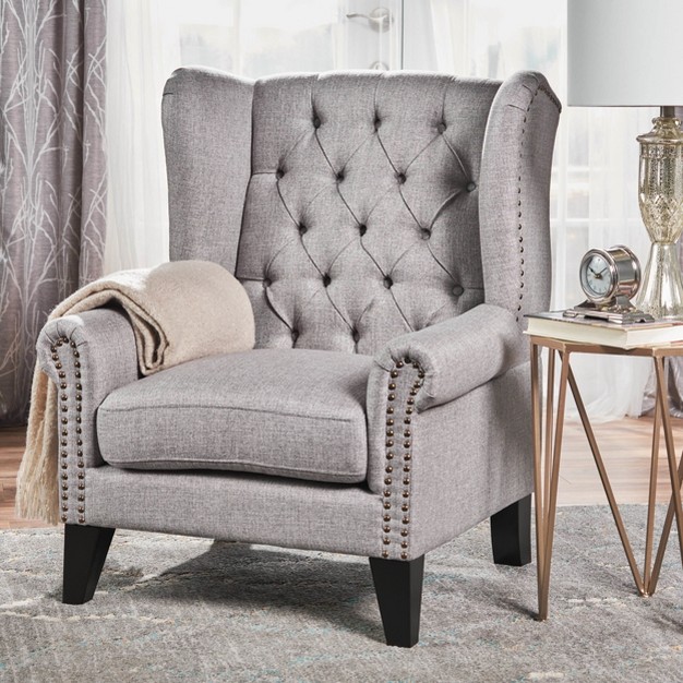 Laird Traditional Winged Accent Chair Christopher Knight Home