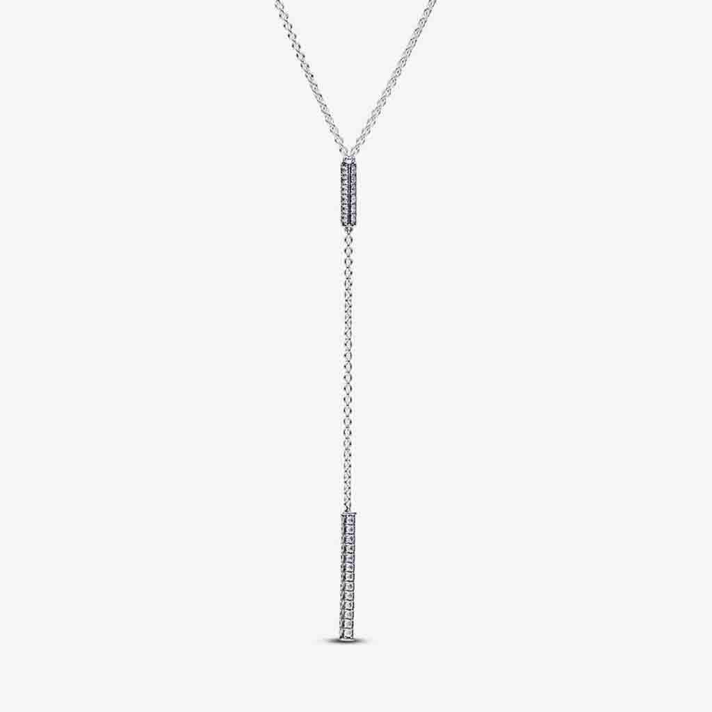 PANDORA  Pandora Timeless Pavé Prism Drop Necklace