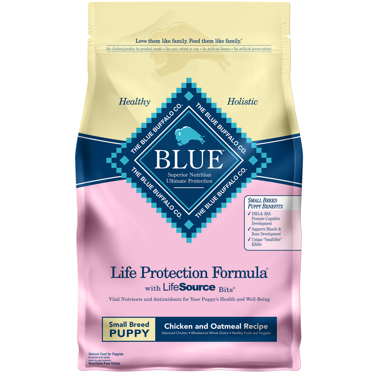 Blue Buffalo Life Protection Formula Small Breed Puppy Chicken and Oatmeal Recipe Dry Dog Food