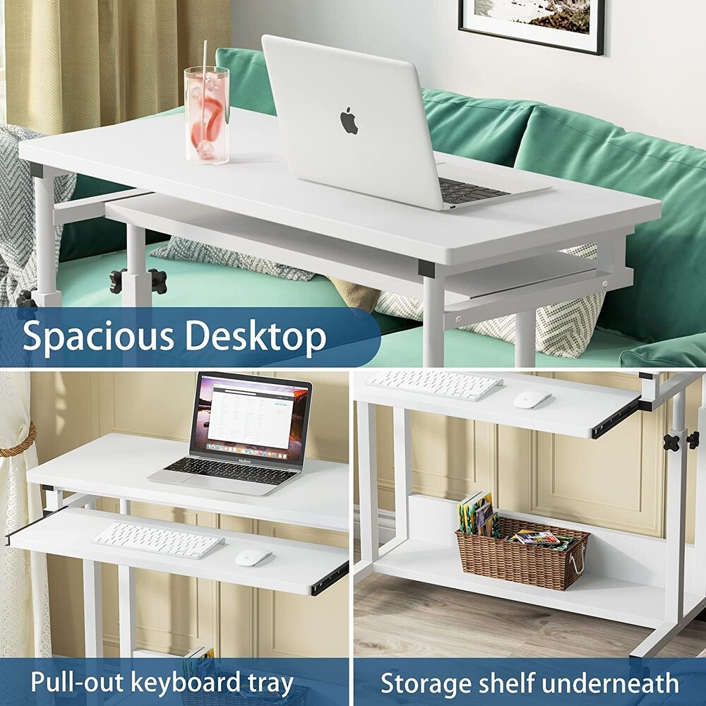 Portable Laptop Desk for Sofa and Bed  Height Adjustable Small Standing Table