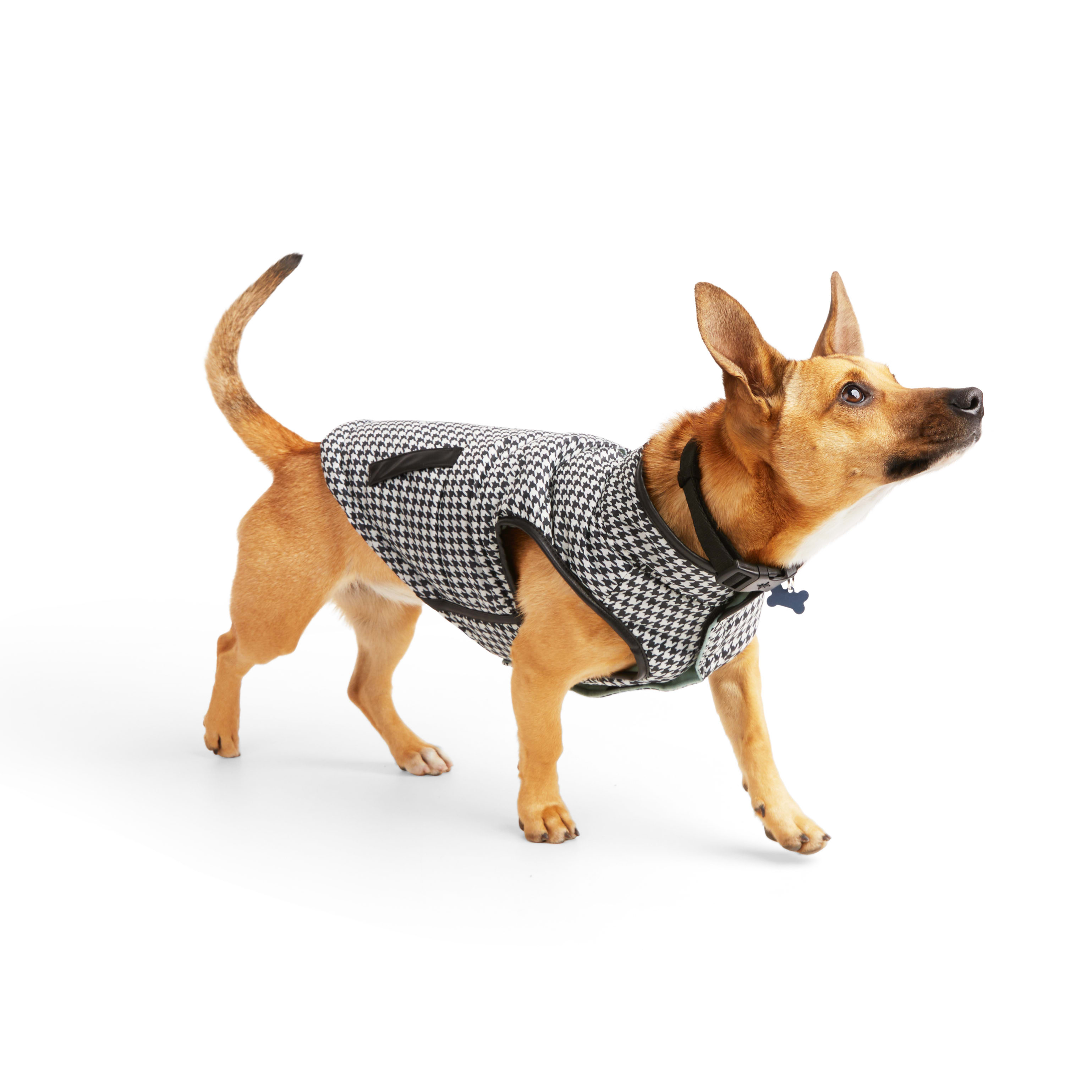 YOULY Houndstooth Dog Vest， XX-Small