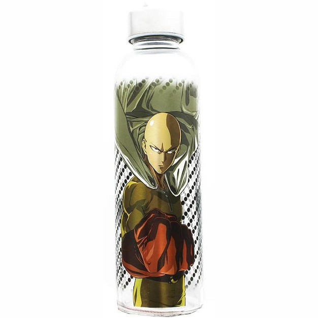 Just Funky One Punch Man 18oz Glass Water Bottle