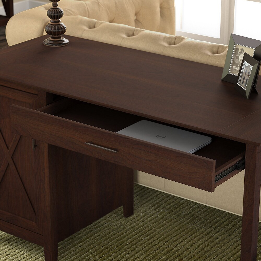 Key West 54W Computer Desk with Storage and Cabinet by Bush Furniture