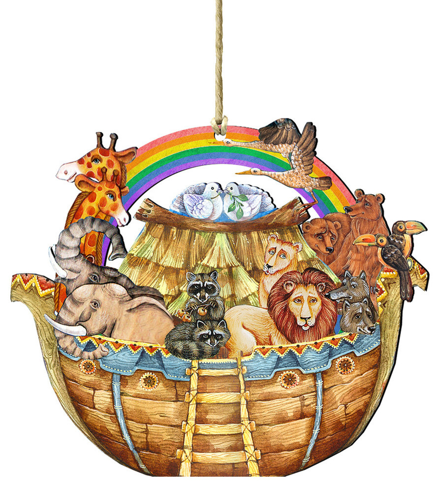 Noah Ark Ornament   Traditional   Christmas Ornaments   by G. DeBrekht  Houzz