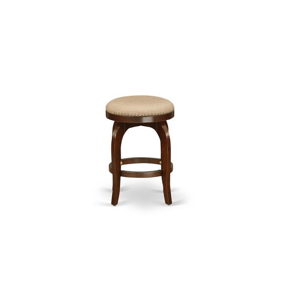 Bedford Swivel Backless Barstool 24'' Seat Height And Pu Leather Roast (Color Options Available)