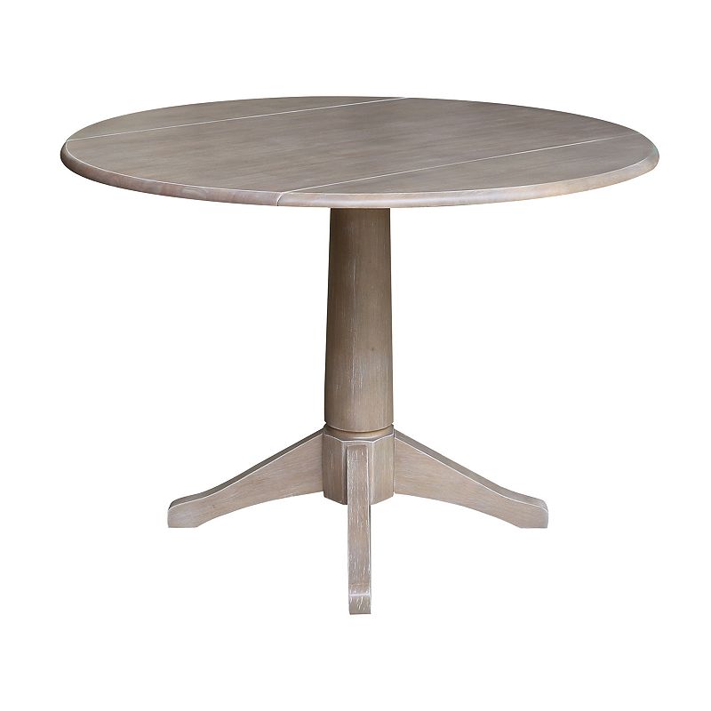 International Concepts Alexandra Drop Leaf Pedestal Table