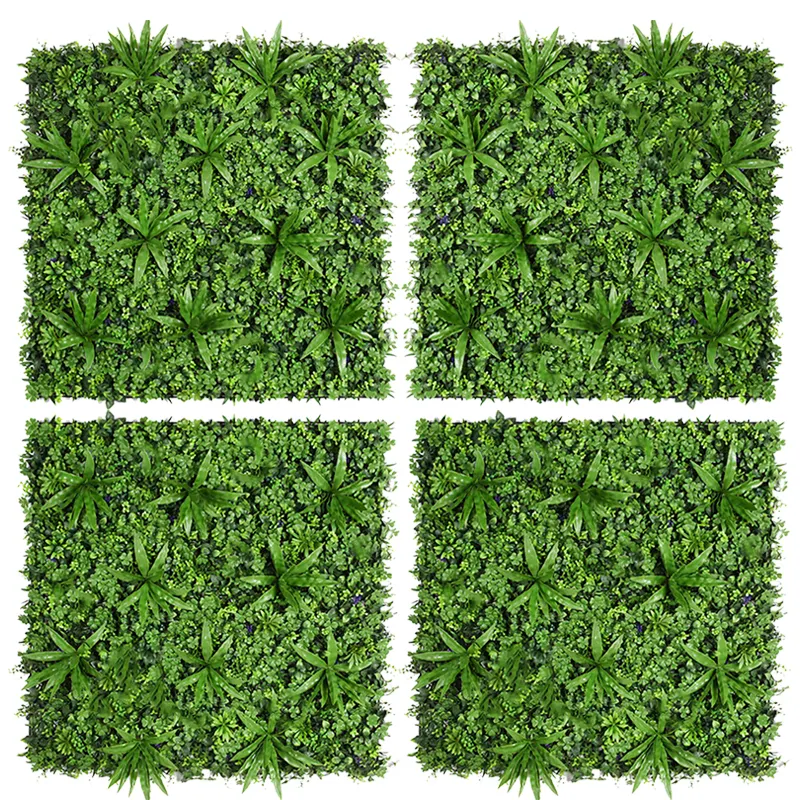 Garden Supplies Artificial Leaf Wall outdoor Decor plastic backdrop panel green wall