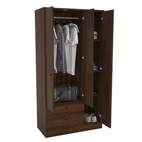 Polifurniture 3 Door / 2 Drawer Denmark Wardrobe - - 31994645