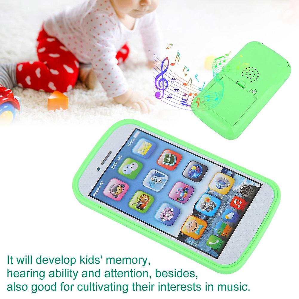 Kids English Learning Phone  Kids Music Play Mobile Phone Early Child Development Toy (green)