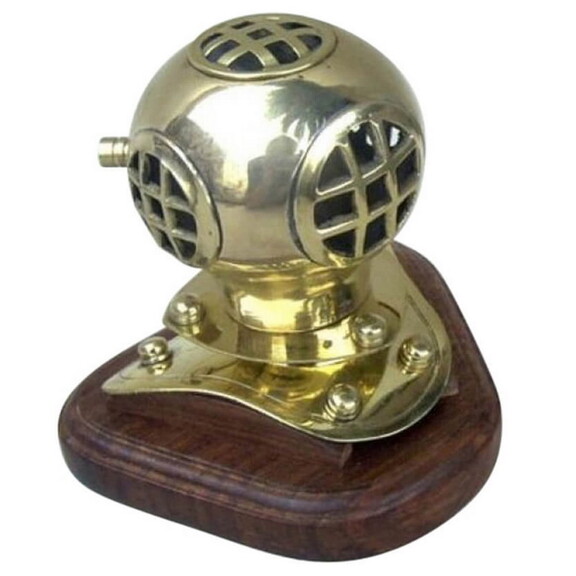 India Overseas Trading BR 52570 Diver Helmet  Wood...