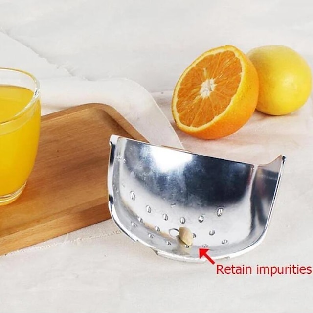 Silver Metal Manual Juicer Fruit Squeezer Juice Lemon Orange Press Household Multifunctional Kitchen Drinkware Supplies