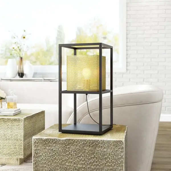 Yves Table Lamp Gold and Black - 9.8