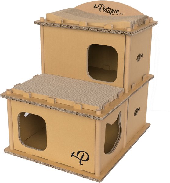 Petique Feline Villa Cat House， Tan