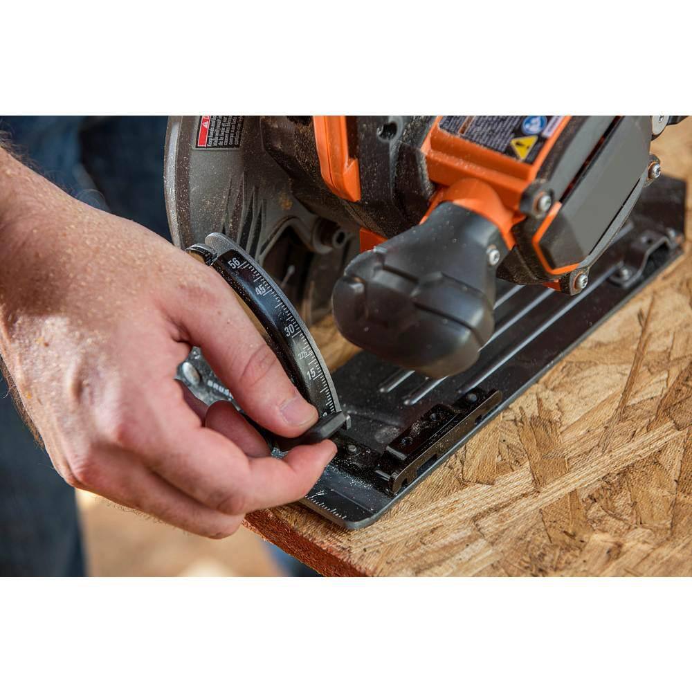 RIDGID 18V Brushless Cordless 7-14 in. Circular Saw (Tool Only) with Extra 7-14 in. Circular Saw Blade R8657B-AC714N