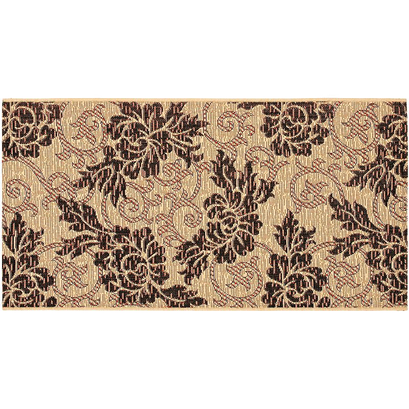 Safavieh Courtyard Scroll Leaf Indoor Outdoor Rug