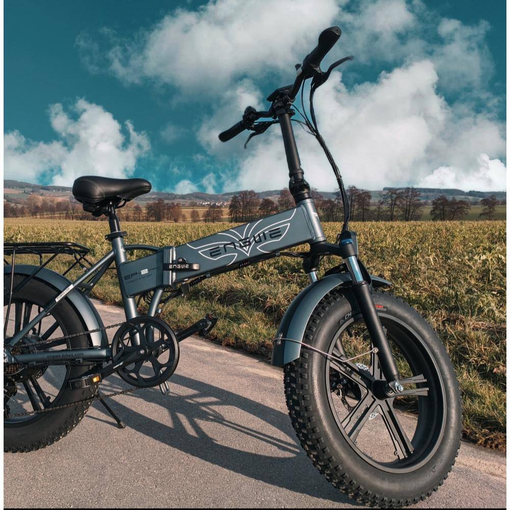 20 in. Gray Upgraded 750-Watt Folding Mountain 7-Speed Gear E-Bike with Removable Lithium Battery AM1228D-272